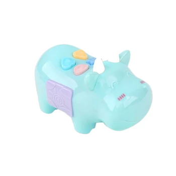 

Retail Mini Cute Little Hippo Story Machine with Glow and Music Early Education Children Toys
