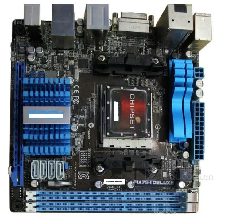 Оригинальная десктопная материнская плата для F1A75-I Deluxe DDR3 Socket FM1 встроенная |