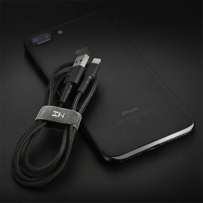 XIAOMI MFI Сертифицированный Плетеный 1 м ZMI 8 Pin к USB Дата-кабель для зарядки Шнур для iPhone 5/5s/5c, 6/6s/6plus, 7/7 plus