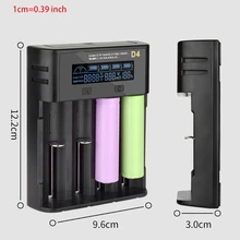  18650 Battery Charger Smart Universal Charger LCD Display for Rechargeable Batteries18650/20700/21700/22650/26650/26700 
