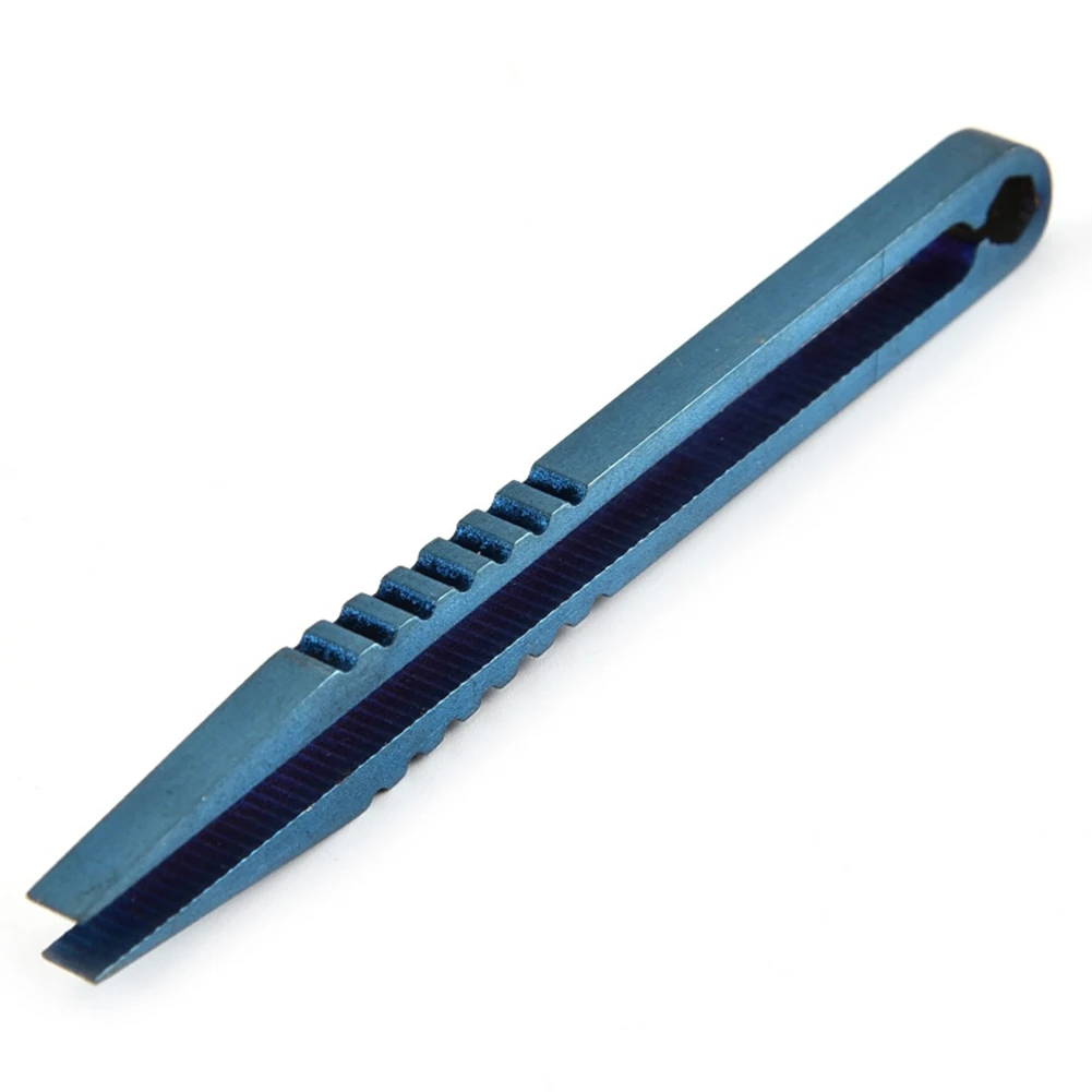 

Outdoor Home Supplies Mini Multifunctional Durable Titanium Alloy Rustproof Tweezers Anti-slip Lightweight