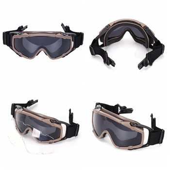 

Outdoor Hiking Sports Airsoft Goggles Military Activity Hunting Sunglasses Tactical Glasses With Case