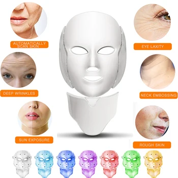 

7 Colors Led Mask For Skin Care Light Face Mask Therapy Photon Led Facial Light Therapy Remover Anti-Wrinkle Beauty Treatment