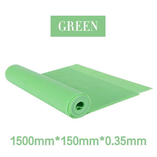 Yoga Elastic Resistance Bands Training Expander Stretch Fitness Rubber Bands Gym Elastic Bands Sports Workout Equipments - Цвет: green