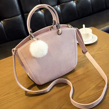 

NEW KOREAN VERSION WOMEN'S CLUTCH SINGLE SHOULDER BAG SPECIAL FASHION TASSEL HAIR BALL FROSTED FASHIONABLE WINGS WALLET HANDBAG
