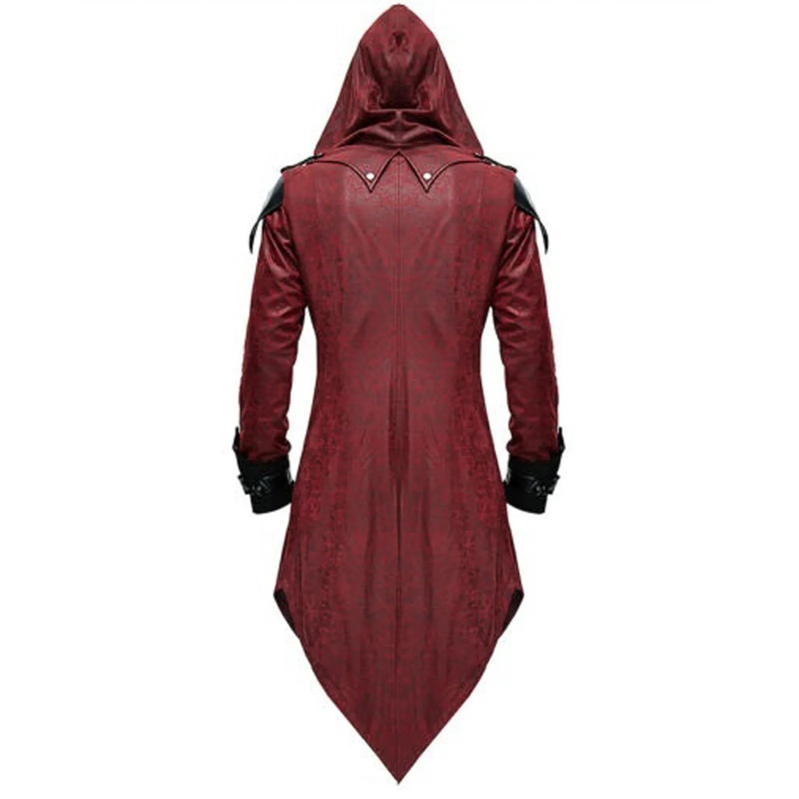 New 2021 Mens Tailcoat Jacket Goth Steampunk Uniform Hoodie Praty Outwear Coat Tuxedo Formal Costume New Mens Steampunk Coats 2