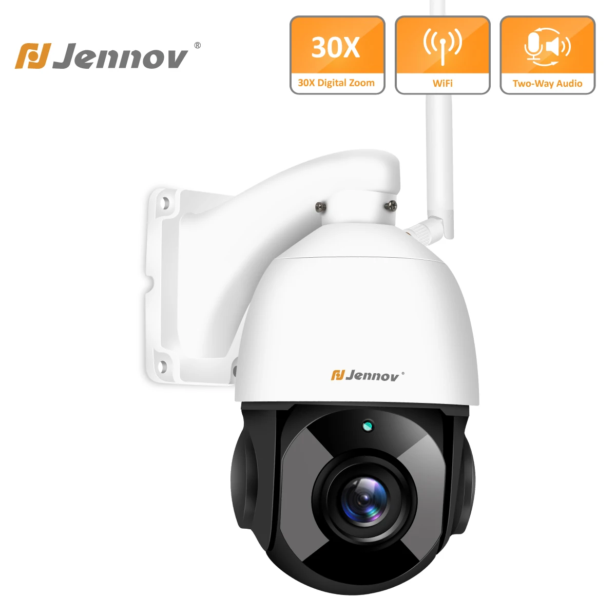 Jennov 5MP PTZ Surveillance Camera 30x Zoom Outdoor WiFi Security Smart