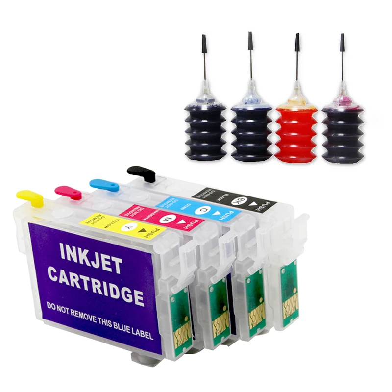 T0711 T0712 T0713 T0714 чернильный картридж для EPSON Stylus DX6050 DX7400 DX7450 DX8400 принтер + 4 цвета 30 мл