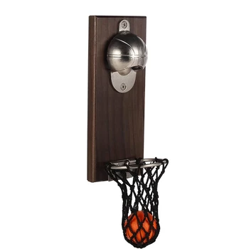 

Undereave Wall Mounted Bottle Opener, Novetlty Basketball Beer Opener with netic Board