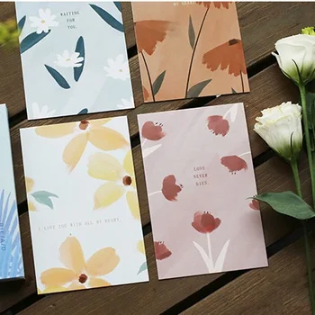 

30pcs Poetry about Flowers and Plants Style Card As Party Invitation DIY Decoration Gift Card Message Card Postcard