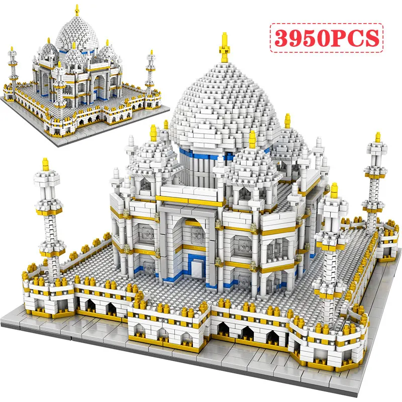 3950 шт. Creator мини блоки Всемирно известная архитектура Тадж-Махал 3D модели строительные блоки кирпичи развивающие игрушки для детей Подарки