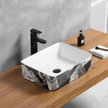 

Nordic Art Basin Wash basin Ceramic Bathroom Washbasin Black and White Shampoo Basin Sink Bathroom Lavamanos Toilet Sinks