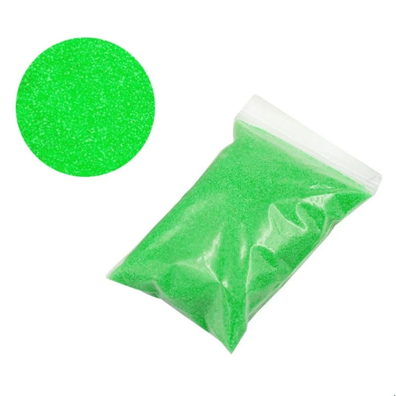 50 г не мокрый волшебный песок Дети DIY ручной работы игрушки нетоксичный Космический песок обучающая игрушка для детей Подарки C63C - Цвет: Green