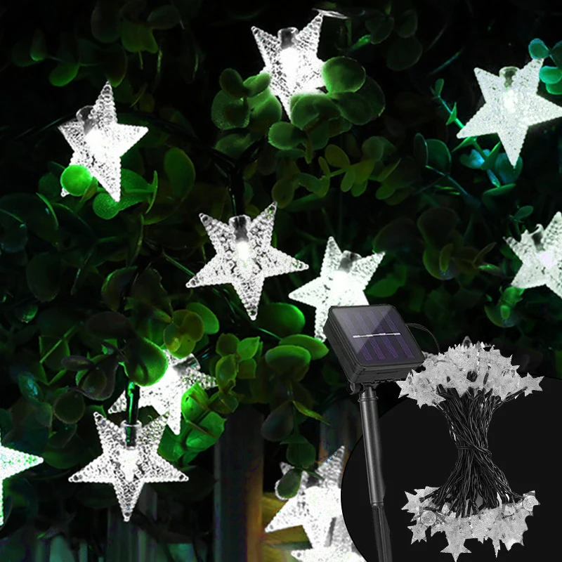 solar security light with motion sensor Solar String Lights Outdoor 60 Led Crystal Globe Lights with 8 Modes Waterproof Solar Powered Patio Light for Garden Party Decor solar led street light Solar Lamps