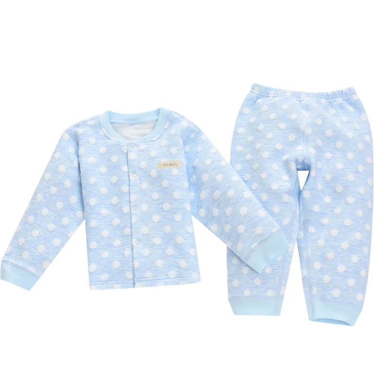 

2018 Autumn & Winter Children Infants Padded Thermal Suit Thermal Underwear Multi--Selectable