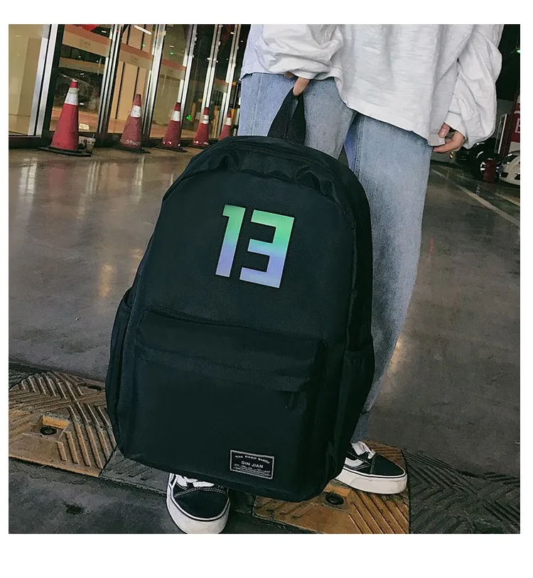 

Backpack Women's 2019 New Style Korean-style INS-Style School Bag Men's Large Capacity Reflective