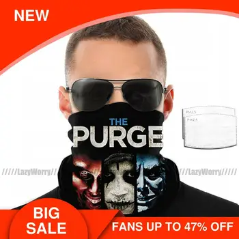 

The Purge Mouth Face Mask The Purge Trilogi Facial Mask Adult with 2 Filters Nice Polyester Mask