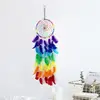 Dream Dream Catcher Colorful Dreamcatchers Handmade Rainbow Traditional Feather Hanging Home Wall Decoration Kid Bedroom Craft ► Photo 2/6