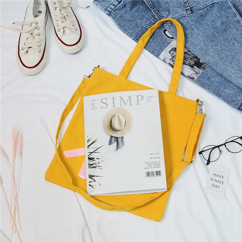 

New Style Fashion Eyelet Ribbon Canvas Bag Women's 2019 Korean-style Shoulder Handbag Middle School Students Backpack
