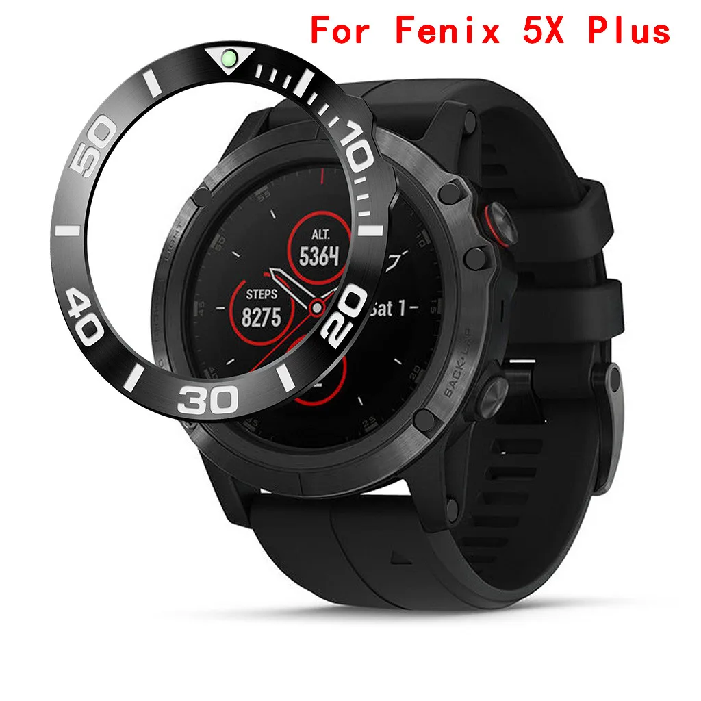 Светящийся ободок кольцо клейкая крышка Анти чехол от царапин для Garmin Fenix 5X плюс Смарт часы аксессуары Fenix5X плюс протектор