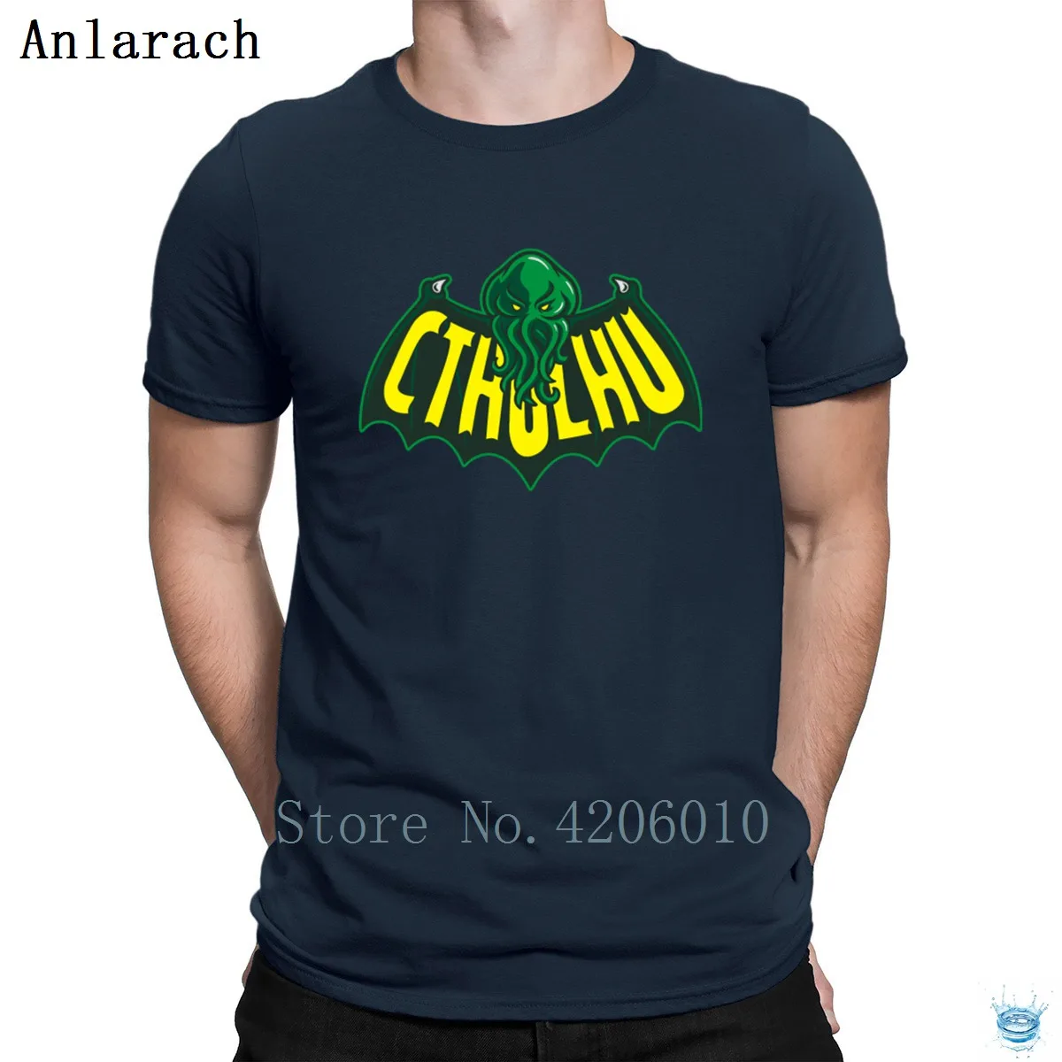 Cthulhu человек футболки интересный семья тонкий характер футболка для мужчин Круглый средства ухода за кожей Шеи базовые летние