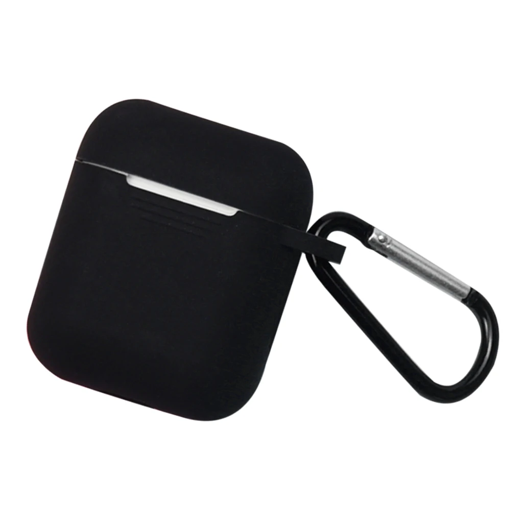 Full Protective Case Cover Portable Silicone Skin with Keychain for Earphone Charging Case