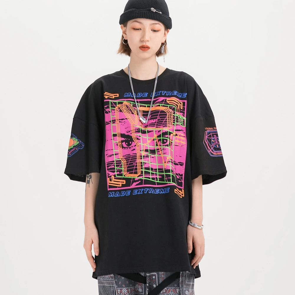 Punk Goth Oversized Streetwear Women T Shirts Designer Vintage 2020 Summer Goth Clothes Streetwear Graphic Tops Tees T Shirts Aliexpress