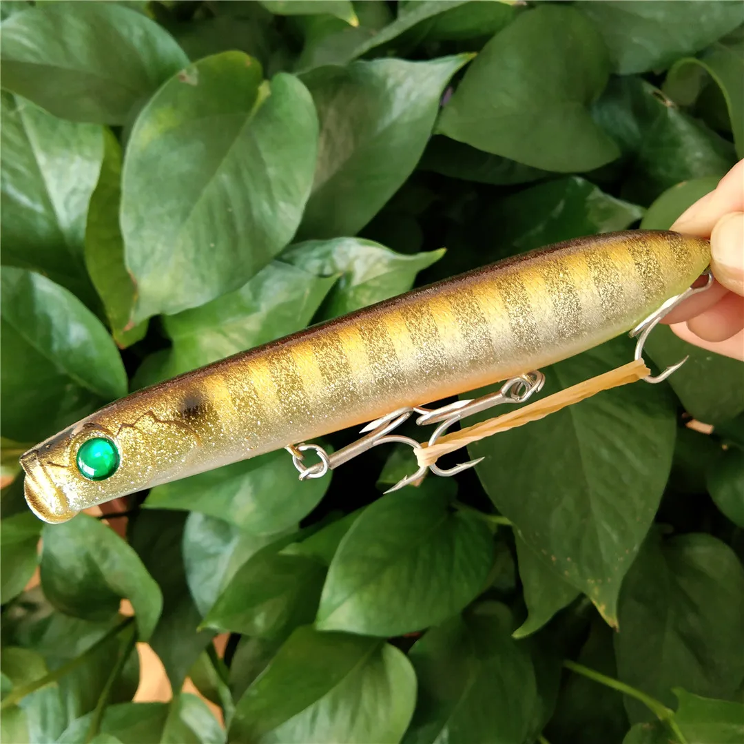 Swolfy 2 шт. 13 см 26,7 г искусственная приманка PESCA рыболовные приманки 3D Цветные снасти топ Поппер воблер для рыбалки кренкбейт