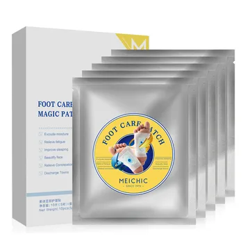 

10pcs Wormwood Foot Care Patch Cleansing Foot Pads for Health Beauty Chinese Style Care Ai Ye Foot Care Tool EK-New