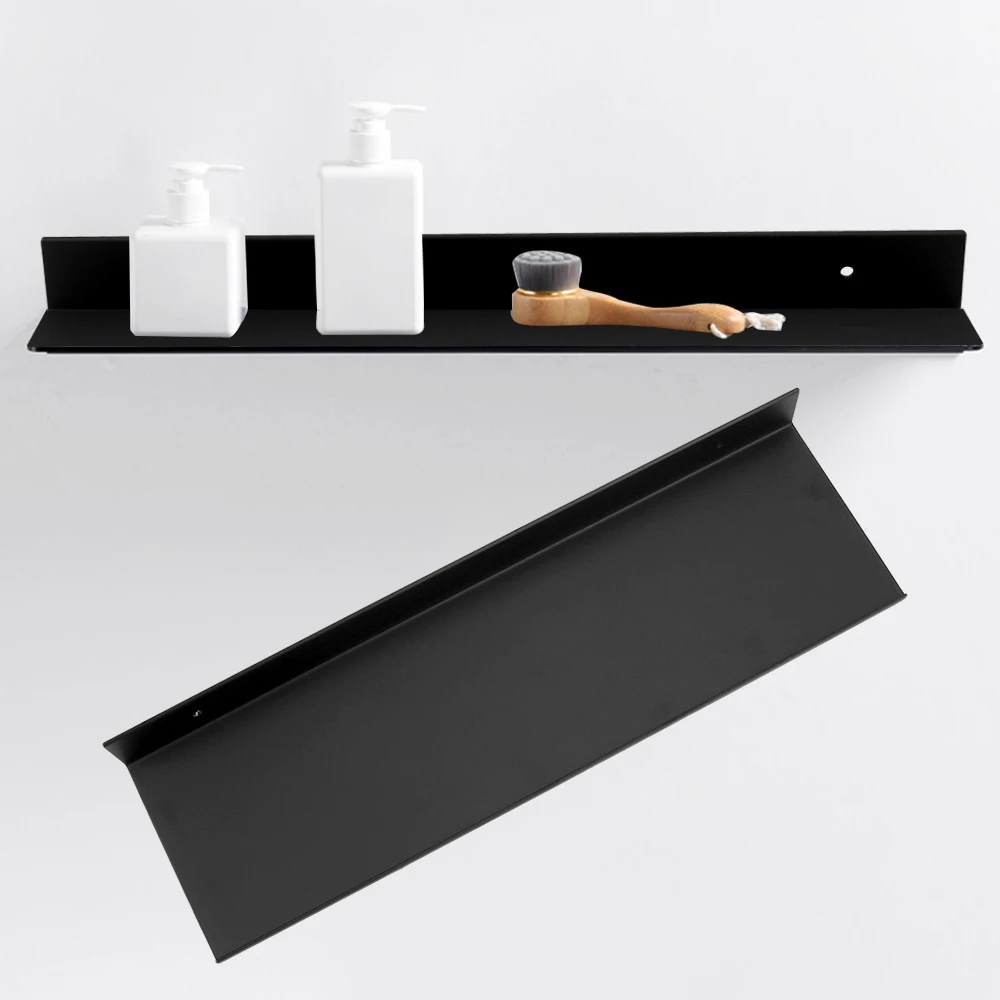 보관 랙 욕실 액세서리, 주방 벽 선반, 블랙 욕실 선반, 30-60cm