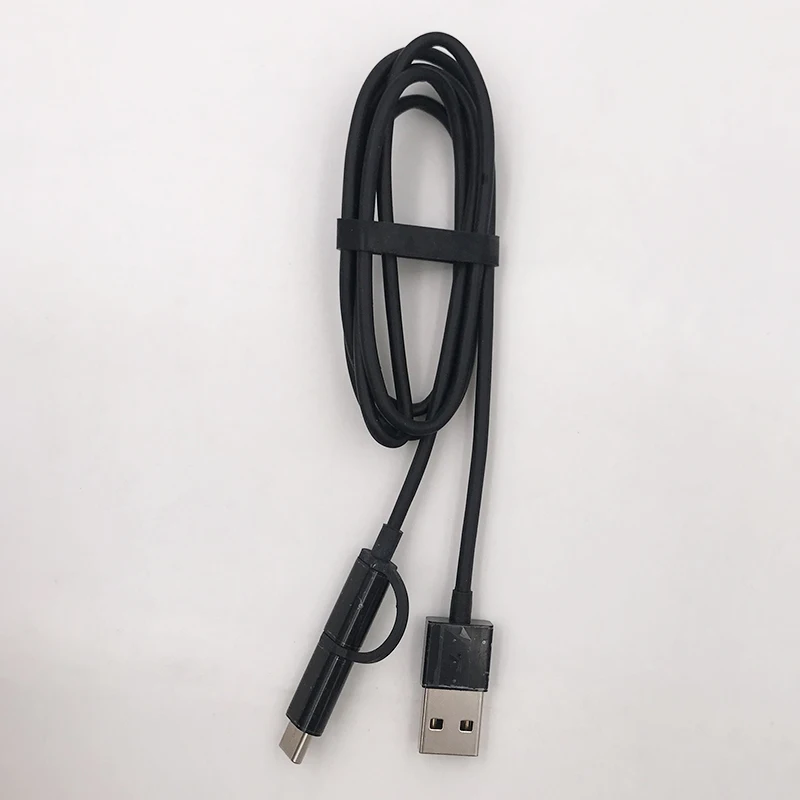 Black Xiao mi 2 в 1 кабель type C mi cro usb кабель Быстрая зарядка передача данных Транс mi ssion линия для mi 9 CC9 Pro CC9e 6 6x8 lite A3 A2 - Цвет: Black