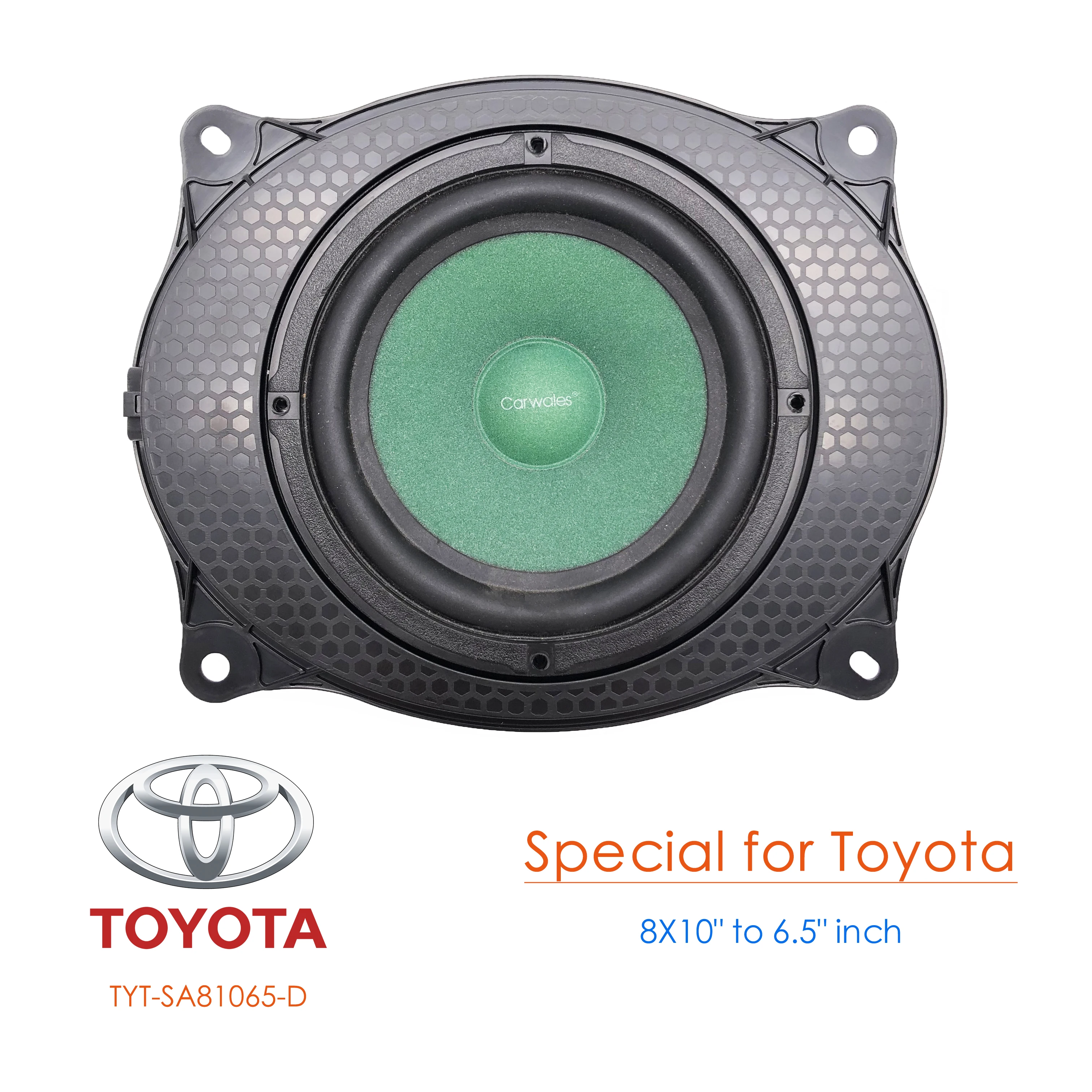 

2 Pcs Spacer for Toyota front door High Quality Car Speaker 8X10 to 6.5" inch Non-destructive Mat