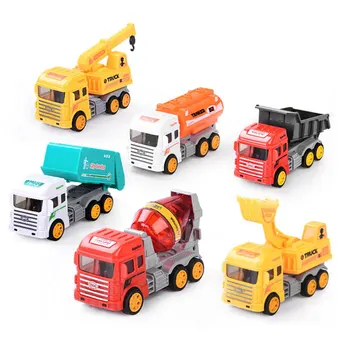 

6/9/12Pcs Engineering Vehicle Kids Mini Engineering Car Tractor Toy Dump Truck Model Classic Toy Alloy Car Children Toys