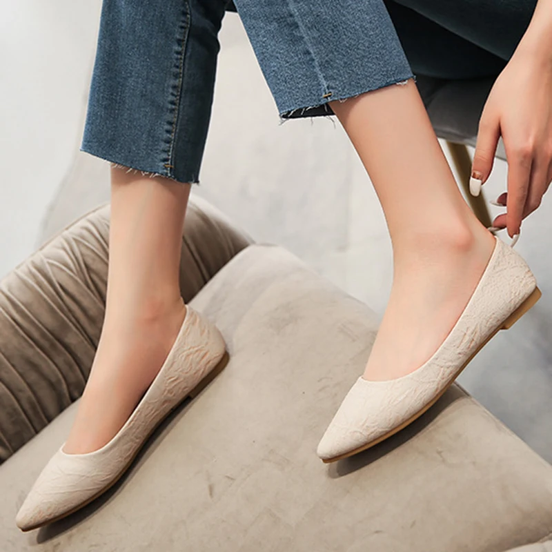comfortable pointed flats