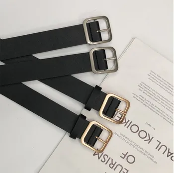 

Hot seller buckle belt women gold buckle jeans wild belt fashion student simple casual pants belt accessories