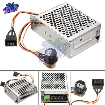 

DC 10-50V 40A Motor Speed Controller PWM Motor 12V/24V/36V/48V Inverted Switch CW CCW Reversible Pulse Driver 10V-50V 0%~100%