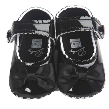 

Baby Girl Bowknot PU Leater Shoes Sneaker Anti-slip Soft Sole Toddler baby shoes 8.7