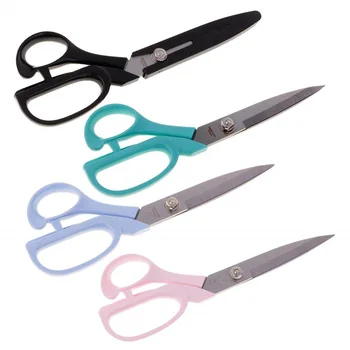 

4 colors Professional High Carbon with Cover Stainless Steel Sewing Scissor Tailor Scissors Fabric Clothing ShearsThread Cutter
