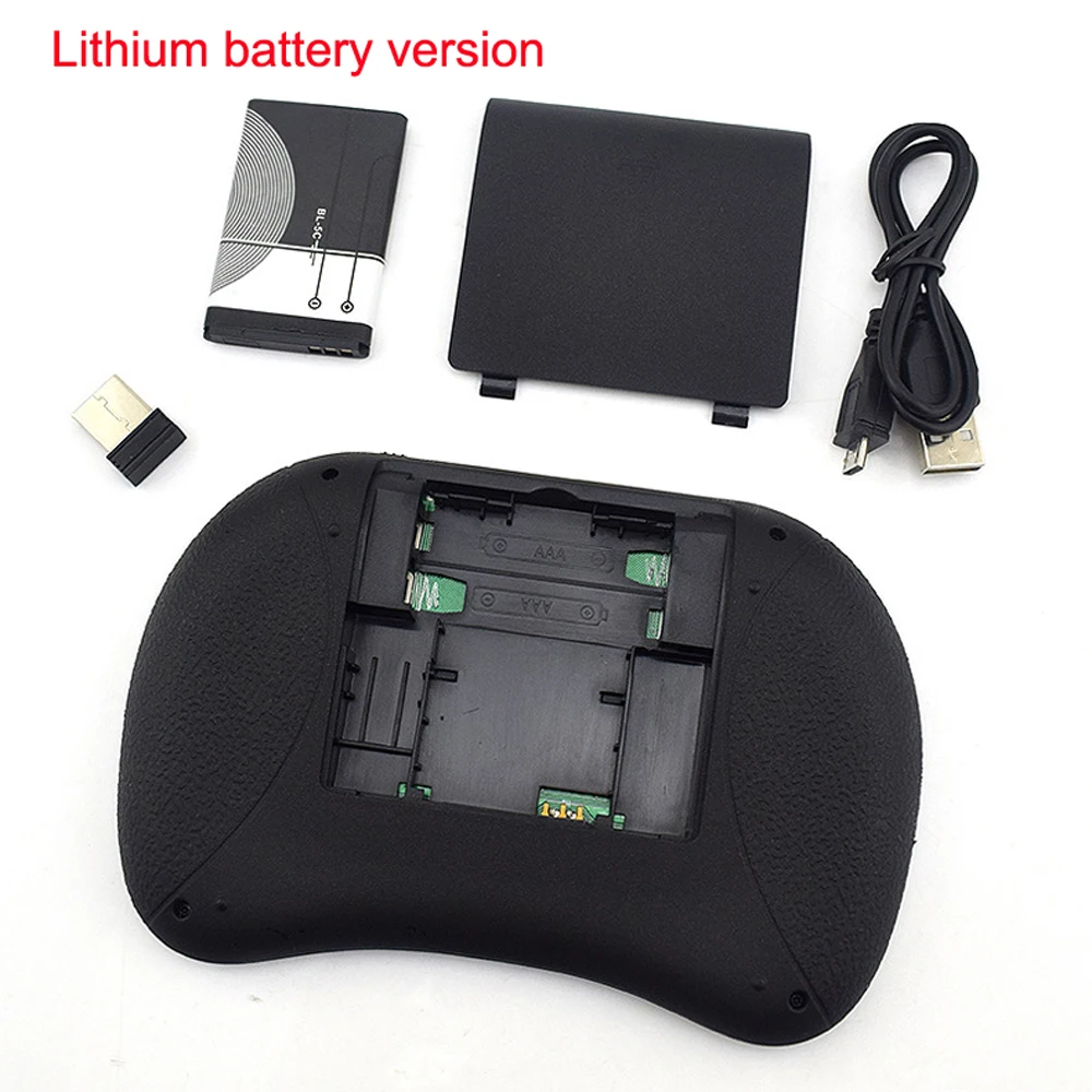 Беспроводная клавиатура Air Mouse i8 2 4 ГГц 7 цветов подсветки 3 цвета с тачпадом