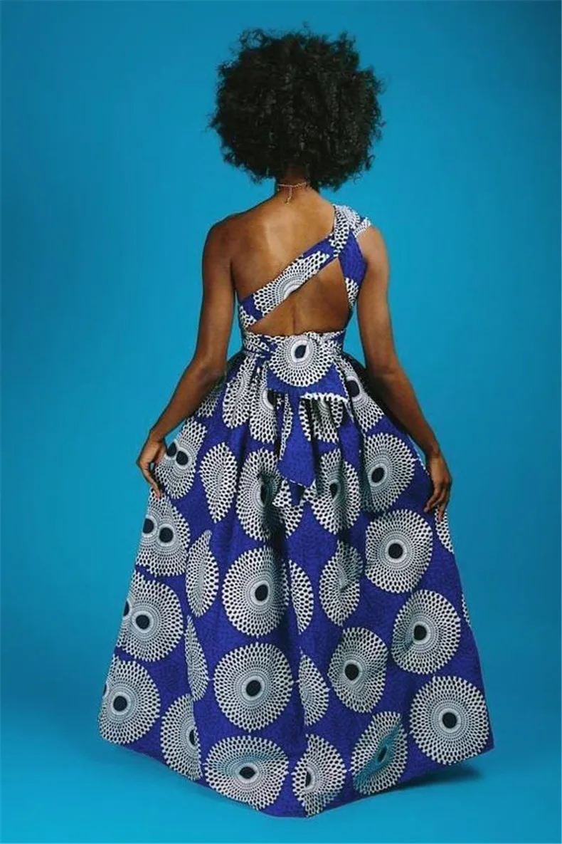 Longue Robe Africaine Wax Pour Femmes 215 Longue robe africaine wax pour femmes 214