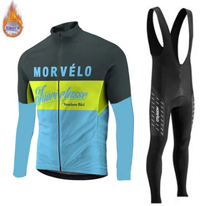 2019 Morvelo велосипедная Джерси зимняя новая одежда с длинным рукавом теплый