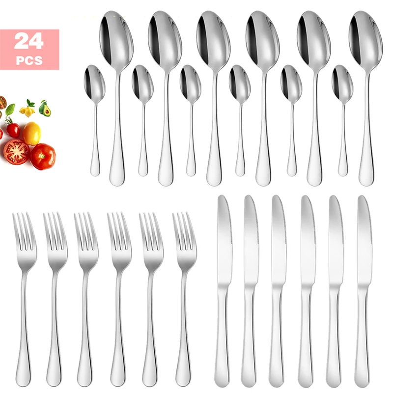 24pcs silver