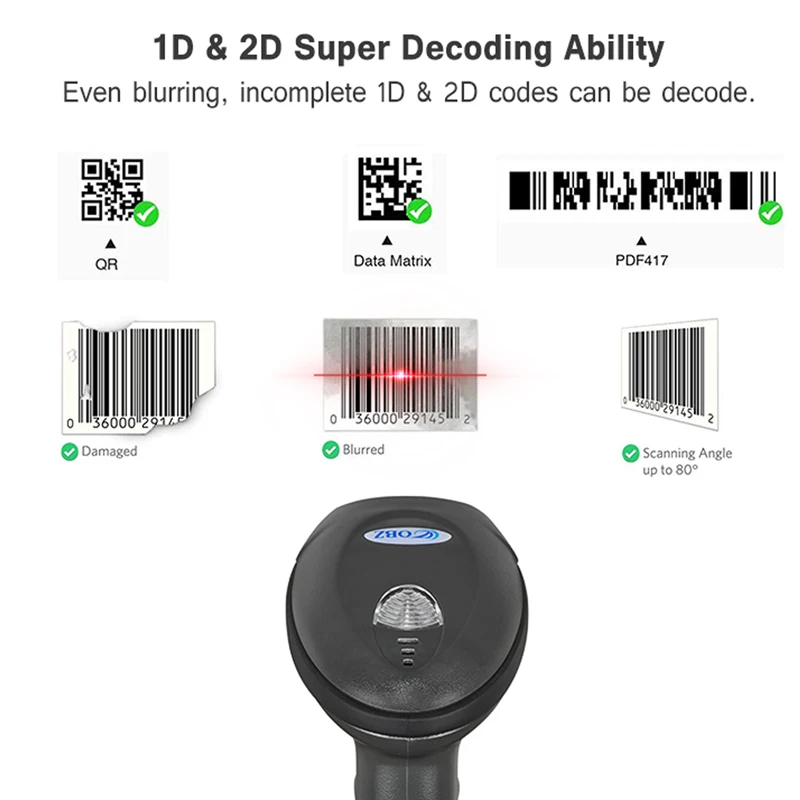 Leitor de Código de Barras da Imagem do Varredor do Código de Barras para o Pagamento Móvel do Supermercado Wired Industrial Barras para o Pagamento Alipay Oy-25 Obz 2d de 2 High Quality Computador e Escritório