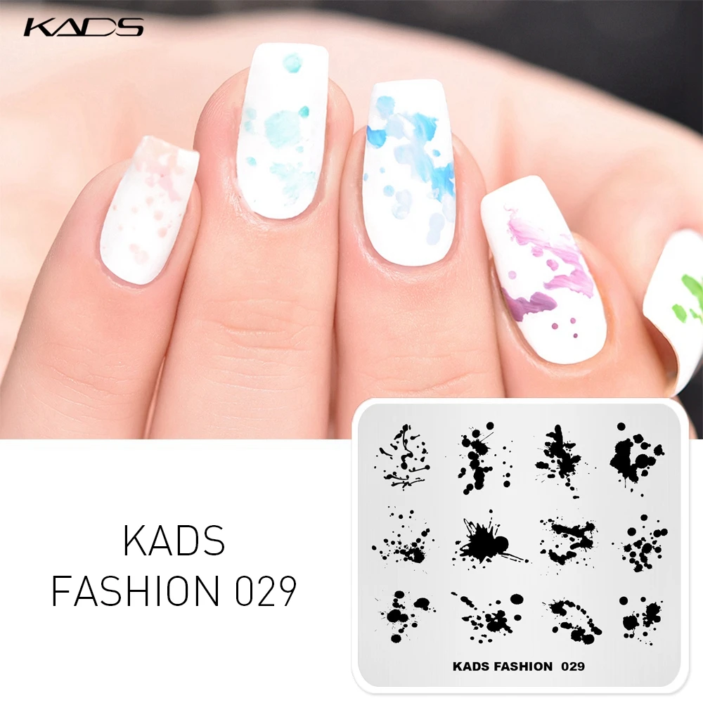 KADS пластина для стемпинга для нейл-арта 63 дизайна модная серия маникюрные штамповочные пластины шаблон изображения ногтей штамп пластина шаблон для печати
