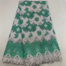 Gary 5 ярдов/партия черная сетка кружева высокого качества французская кружевная ткань в нигерийском стиле африканская кружевная ткань для вечерние платья LJF