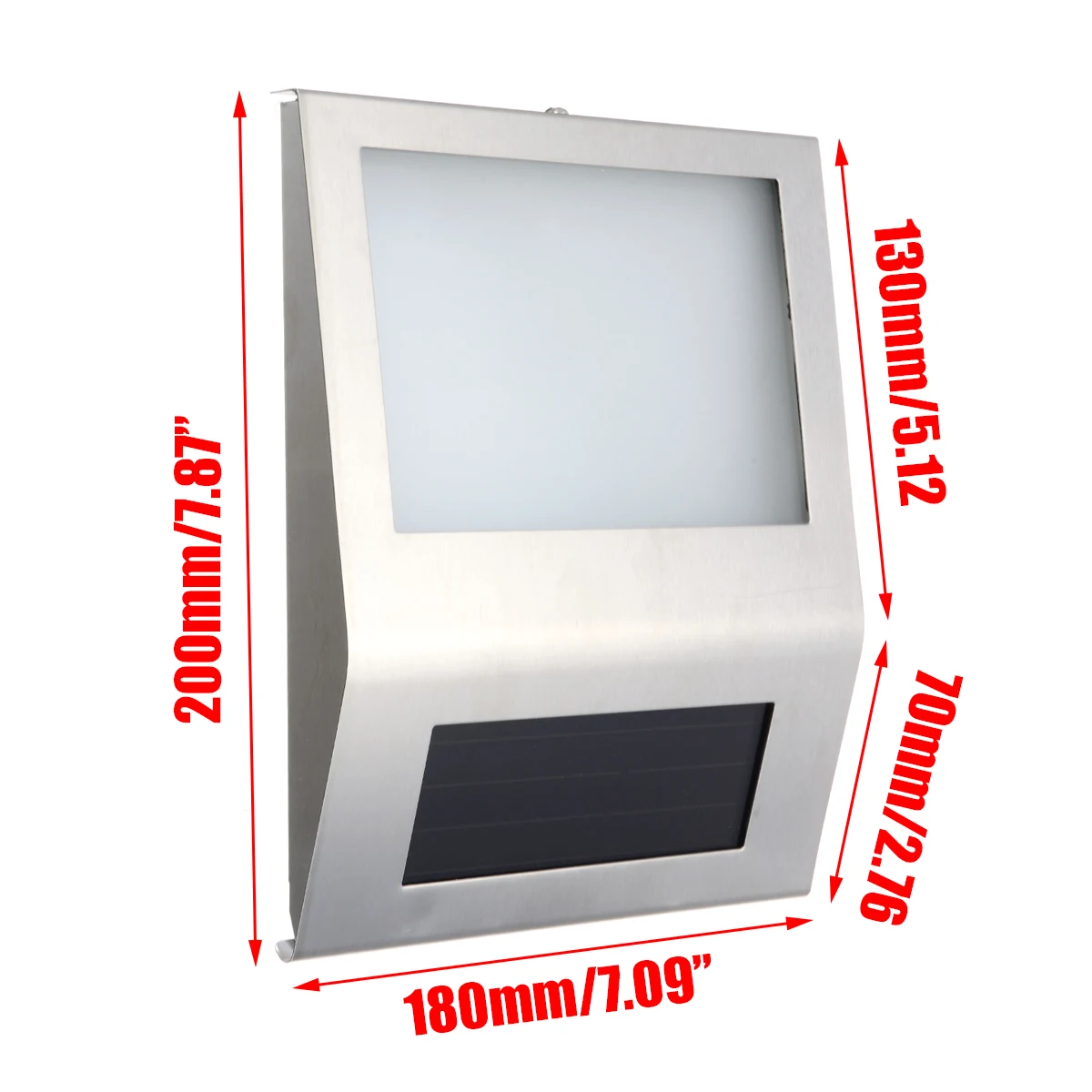 1pcs Solar Powered LED Light House Hotel Door Address Plaque Number Digits Plate LED Light Sign Solar Lighting