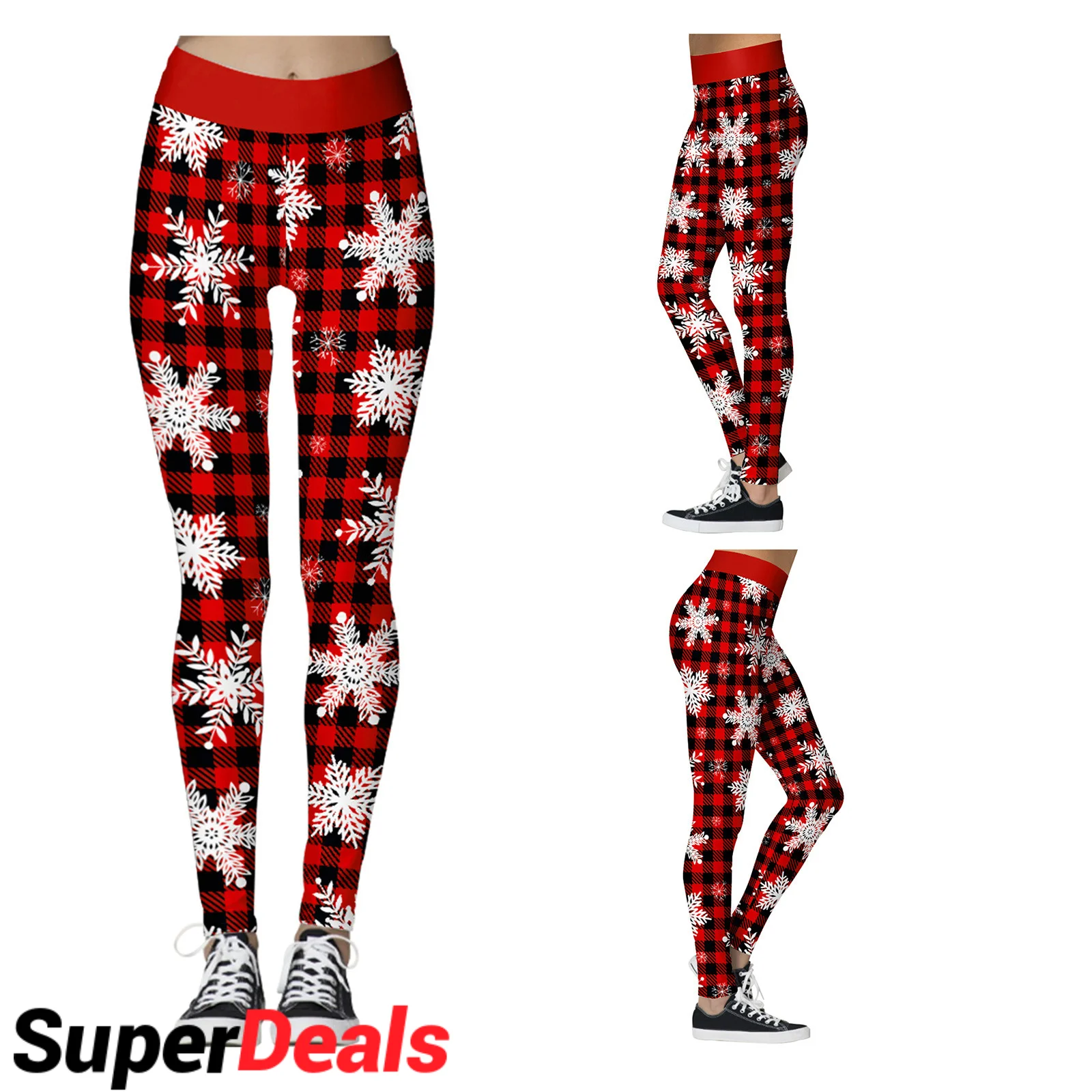 Women's Leggins Push Up Christmas Printed Leggings Pants Seamless ...