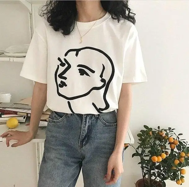 GAAJ "inspired fun" Футболка женская Однотонная футболка женская футболка с коротким рукавом женская футболка для влюбленных футболка с круглым вырезом 088ZC