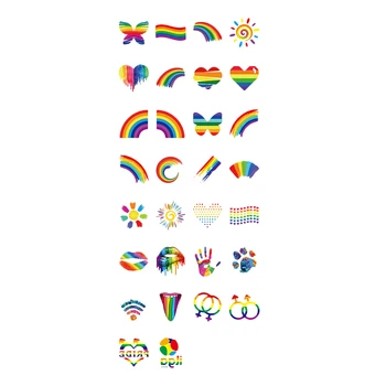 

Set Of 30 Long Lasting Heart Sun Temporary Tattoos Makeup Arm Hand Stickers