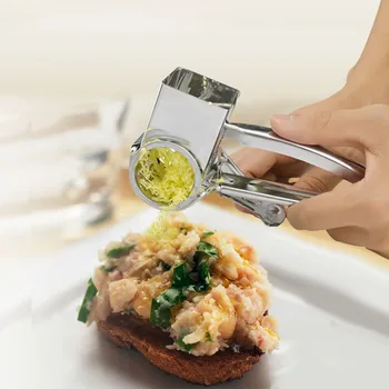 

Stainless Steel Rotary Ginger Slicer Grater Creative Cheese Grater Cutter Multi-function Kitchen Shredder Portable Kitchen Tools